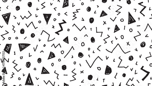 Black & White Geometric Doodle Pattern

Abstract Retro Shapes Seamless Design

Monochrome Minimalist Geometry Background