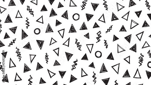 Black & White Geometric Doodle Pattern

Abstract Retro Shapes Seamless Design

Monochrome Minimalist Geometry Background