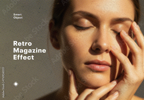 Retro Magazine Photo Effect