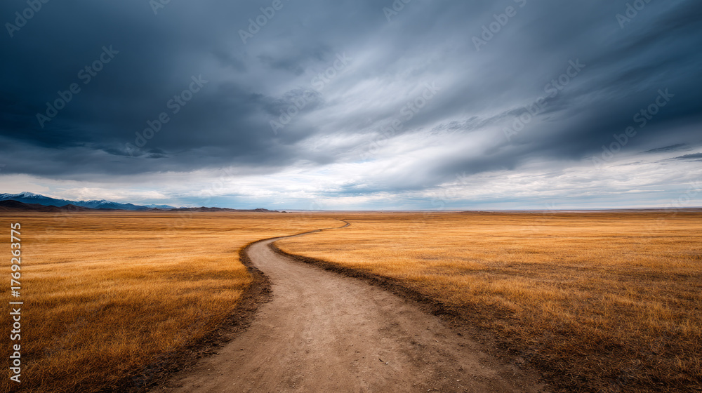 Fototapeta premium A beautiful, sun-drenched spring summer meadow. Natural colorful panoramic landscape with many wild flowers of daisies against blue sky. A frame with soft selective focus.