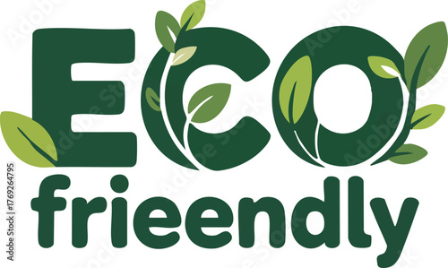 Eco Friendly Branding with Green Leaves