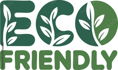 Eco Friendly Branding with Green Leaves