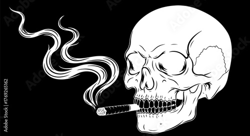 Ghostly apparition with glowing eyes and claws haunts a spooky victorian house