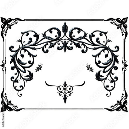 decorative floral frame