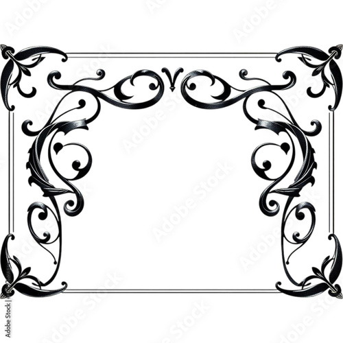 frame with floral ornament