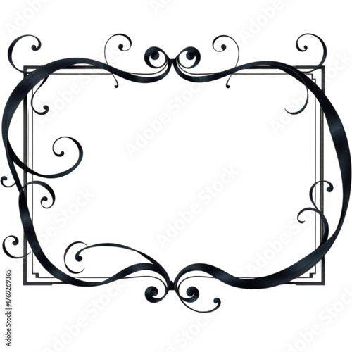 frame with floral ornament