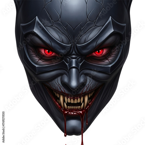skull with red mask