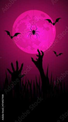 sfondo, verticale, halloween, formato verticale, notte, spaventoso,  short, reel, 