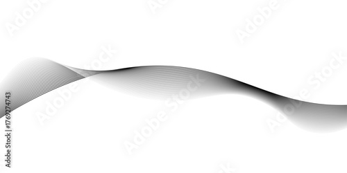 abstract black wave line intersecting curved line,black wave lines on white background.design with flowing lines on white background,abstract smoke on black wave line background
