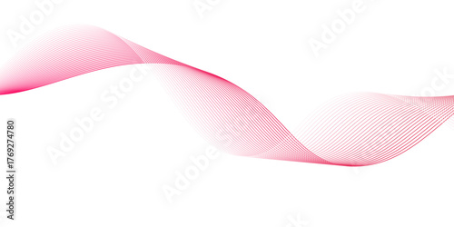 Abstract Red Line Wave Background, abstract line wave background, abstract red wave line background Vector illustration, red wave on white. graphic design Banner Pattern background template,