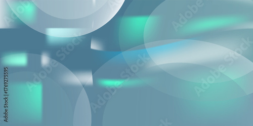 Green circle abstract line pattern presentation background. vector illustration.