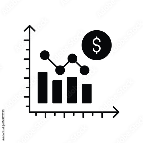 Finance Ratio Vector Icon which can easily modify or edit