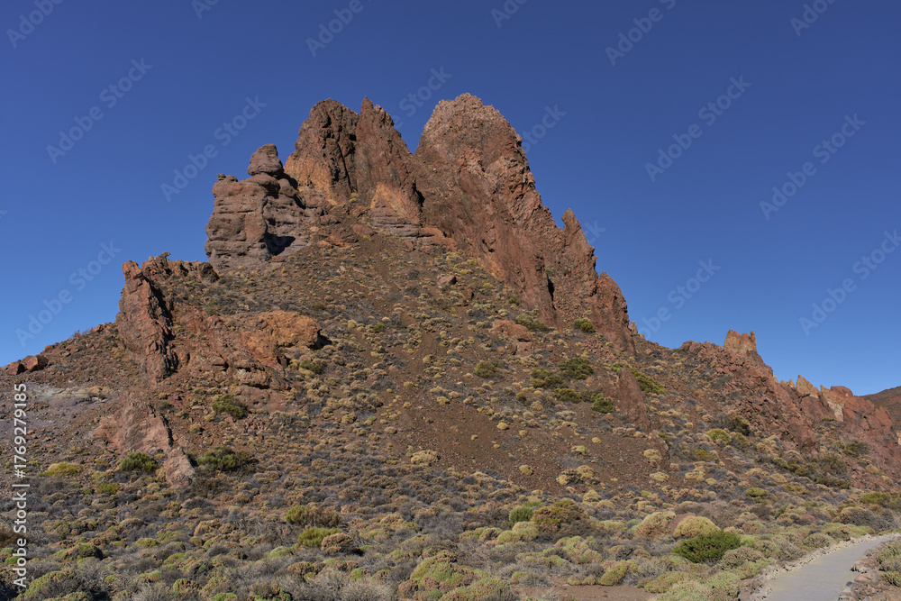 Fototapeta premium Volcanic ridge at Roques de García