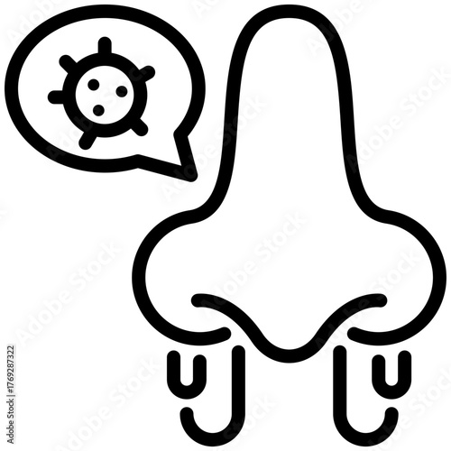 flu icon isolated on white background. vector illustration icon for injury services dan health care