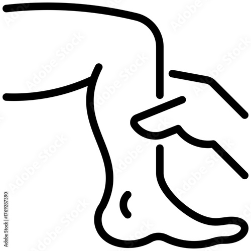 physiotherapy icon isolated on white background. vector illustration icon for injury services dan health care