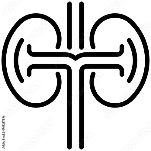 nephrology icon isolated on white background. vector illustration icon for injury services dan health care