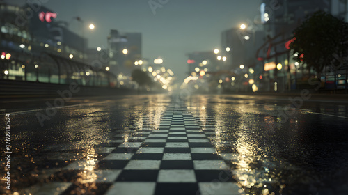 starting strip at racing competitions 