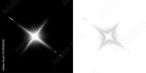 Shining radiant light glow transparent design PNG.