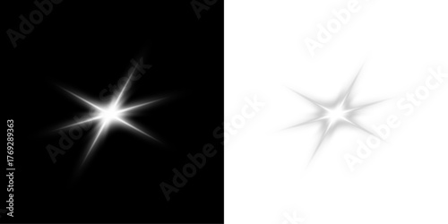 Shining radiant light glow transparent design PNG.