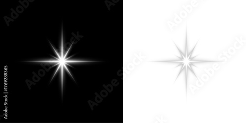 Shining radiant light glow transparent design PNG.