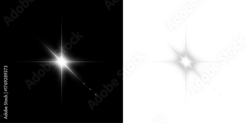 Shining radiant light glow transparent design PNG.