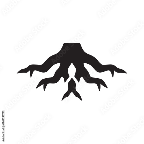 Fiery root embodiment symbolizing nature energy passion and earth life