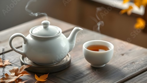 Traditional Chinese Tea Ceremony Table