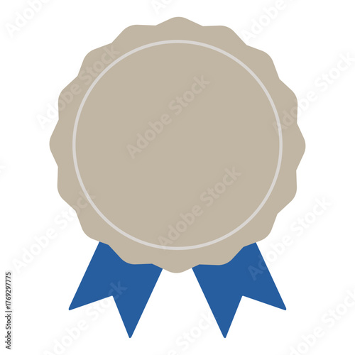 シンプルでメダルの勲章のイラスト