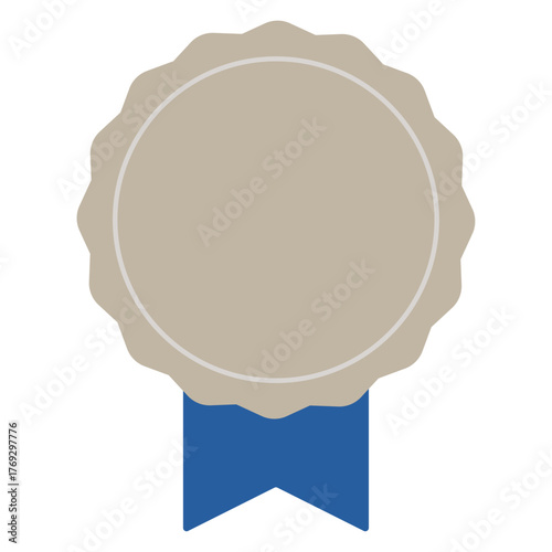 シンプルでメダルの勲章のイラスト