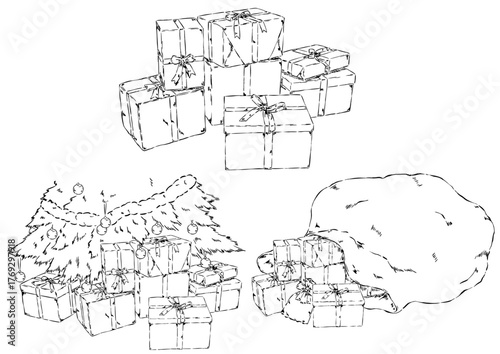 クリスマスプレゼント3種　鉛筆