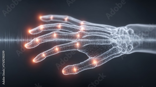 3d transparent holographic human anatomy in action science of body movement gigapixel detail high fidelity environment