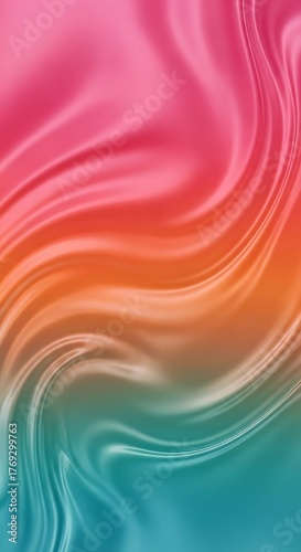 Vibrant Abstract Fluid Art - A Colorful Swirl of Hues and Textures.