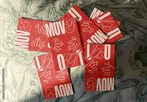 Business cards Mockup in different textures