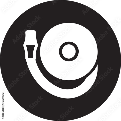 fire hose glyph icon