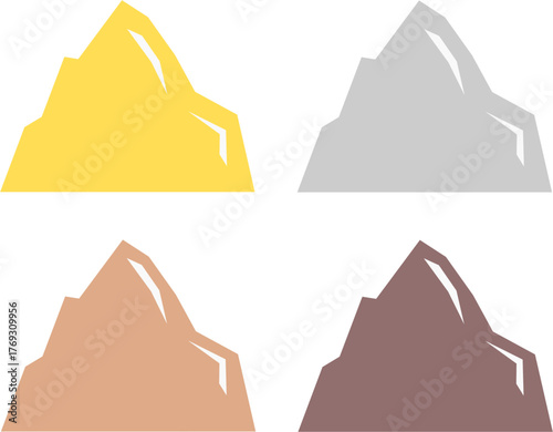 HILLS SIGN SYMBOL LOGO VECTOR ISOLATED ON WHITE