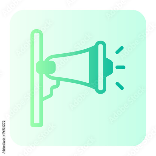 loudspeaker gradient icon