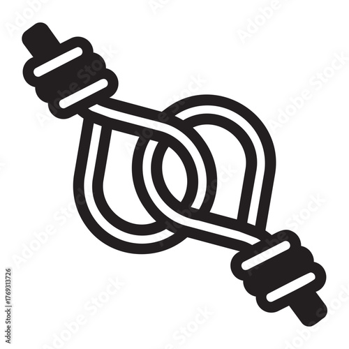 rope glyph icon