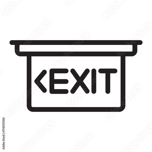 exit line icon
