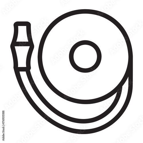 fire hose line icon
