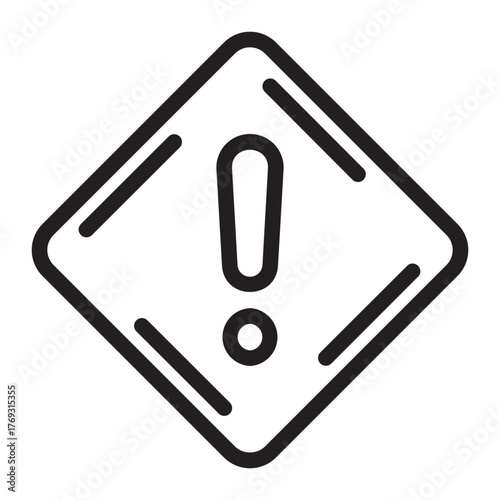 caution line icon