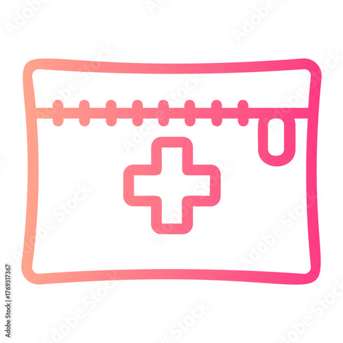 first aid kit gradient icon