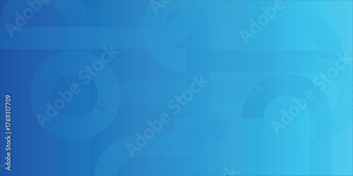 Abstract Blue Background With Circular Rings And Gradients For Modern Design