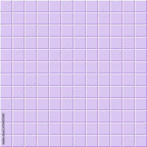 Simple light purple square tiles seamless pattern. Vector background of wall tiles.