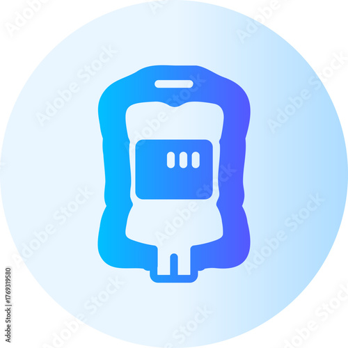 blood bag gradient icon