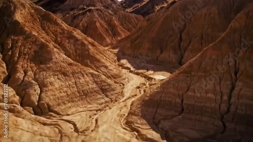 Sandstone formation of eroded canyon landscape geology and environment