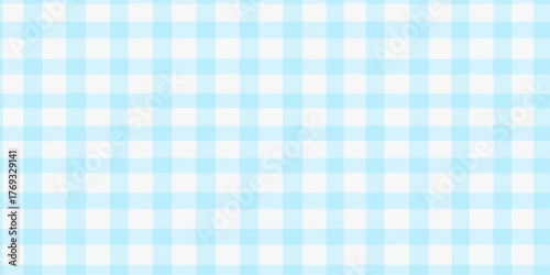 Soft pastel blue and white plaid pattern with a gentle gradient effect creating a calming and serene visual texture