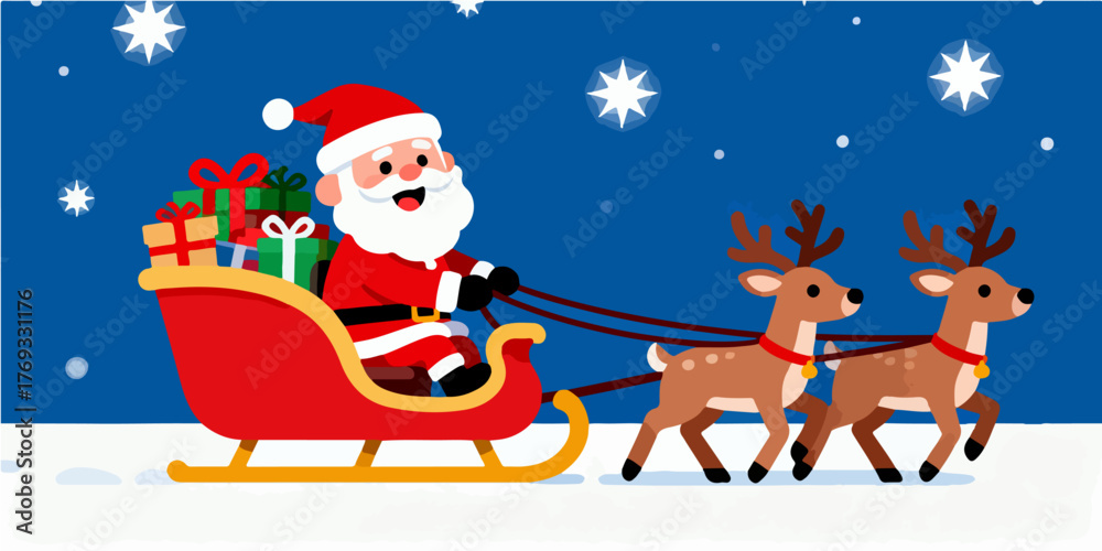 Fototapeta premium Christmas Festival Background Image