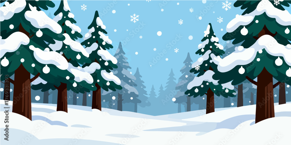 Naklejka premium Christmas Festival Background Image