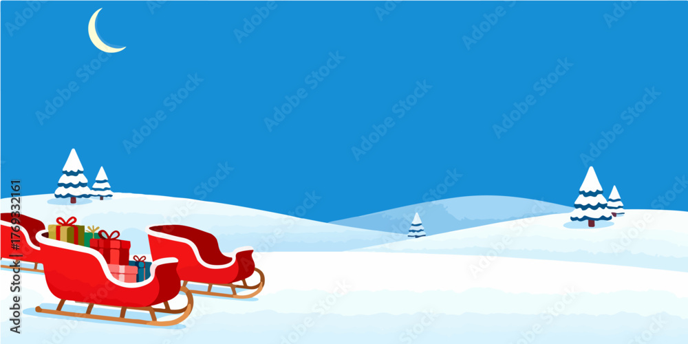 Naklejka premium Christmas Festival Background Image