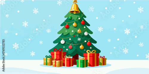 Christmas Festival Background Image